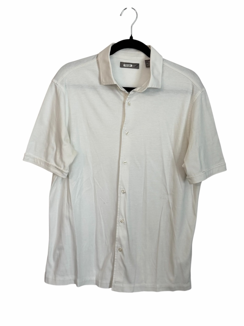 Daniel Cremieux Signature Collection Off-White Short Sleeve Button-Down Sz M GUC